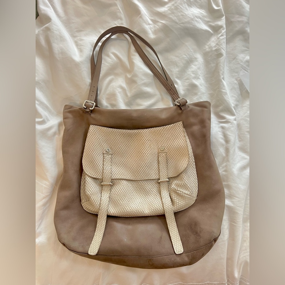 Tylie Malibu Python Large Leather Bag - image 2